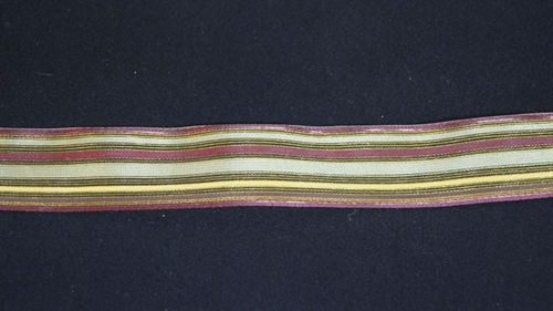 Band 20m/ 25mm, Streifen-Tüll, grün Band 20m/ 25mm, Streifen-Tüll, grün