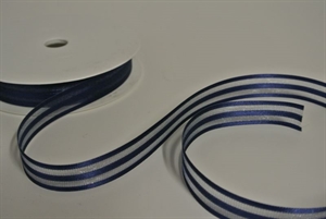 Band 25m/ 15mm, Streifenband, dblau Band 25m/ 15mm, Streifenband, dblau