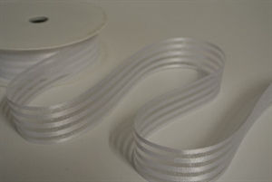 Band 25m/ 25mm, Streifenband, weiss Band 25m/ 25mm, Streifenband, weiss