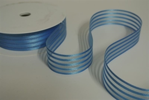 Band 25m/ 25mm, Streifenband, blau Band 25m/ 25mm, Streifenband, blau