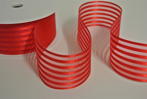 Band 25m/ 40mm, Streifenband, rot Band 25m/ 40mm, Streifenband, rot
