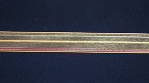 Band 20m/ 25mm, Streifen-Tüll, ocker Band 20m/ 25mm, Streifen-Tüll, ocker