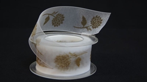 Band 20m/ 40mm, Clivia Blumen Mab, orange Band 20m/ 40mm, Clivia Blumen Mab, orange