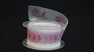 Band 20m/ 40mm, Clivia Blumen Mab, fuchsia Band 20m/ 40mm, Clivia Blumen Mab, fuchsia