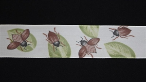 Band 25m/ 40mm, Maikäfer, grün/braun Band 25m/ 40mm, Maikäfer, grün/braun