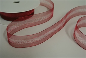 Band 25m/ 25mm, Organdi, rot Band 25m/ 25mm, Organdi, rot