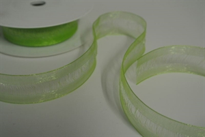 Band 25m/ 25mm, Organdi, lindengrün Band 25m/ 25mm, Organdi, lindengrün