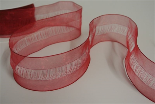Band 25m/ 40mm, Organdi, rot Band 25m/ 40mm, Organdi, rot