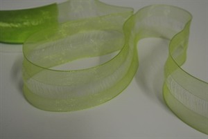 Band 25m/ 40mm, Organdi, lindengrün Band 25m/ 40mm, Organdi, lindengrün