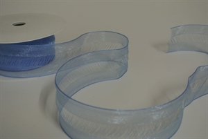 Band 25m/ 40mm, Organdi, hblau Band 25m/ 40mm, Organdi, hblau