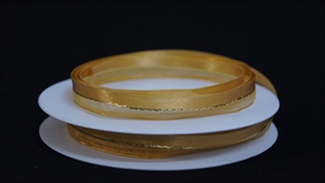 Band 20m/ 10mm, uni & tüll, natur Band 20m/ 10mm, uni & tüll, natur