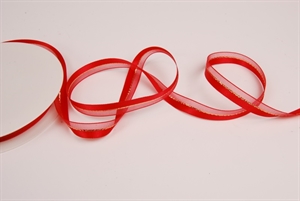 Band 20m/ 10mm, uni & tüll, rot 35 Band 20m/ 10mm, uni & tüll, rot 35