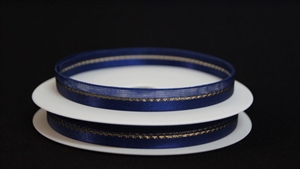 Band 20m/ 10mm, uni & tüll, dblau 78 Band 20m/ 10mm, uni & tüll, dblau 78