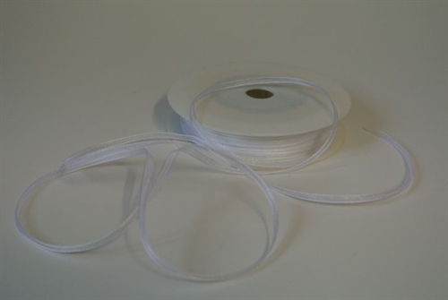 Band 50m/ 03mm, Organza, weiss Band 50m/ 03mm, Organza, weiss