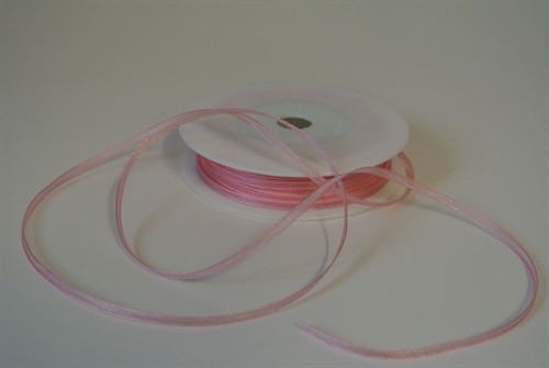 Band 50m/ 03mm, Organza, rosa Band 50m/ 03mm, Organza, rosa