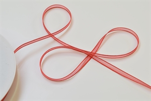 Band 50m/ 03mm, Organza, rot Band 50m/ 03mm, Organza, rot