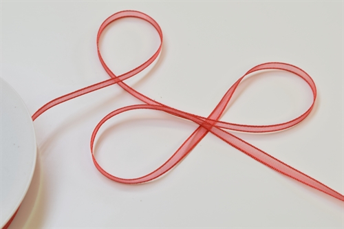 Band 50m/ 03mm, Organza, rot Band 50m/ 03mm, Organza, rot