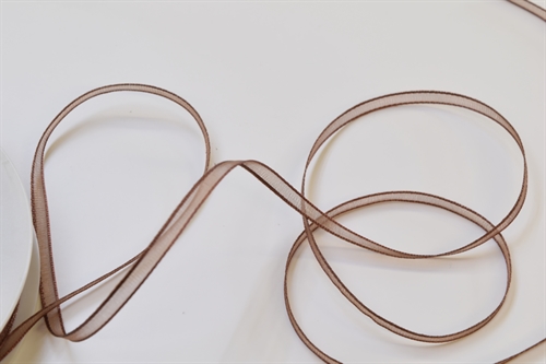Band 50m/ 03mm, Organza, braun 57 Band 50m/ 03mm, Organza, braun 57