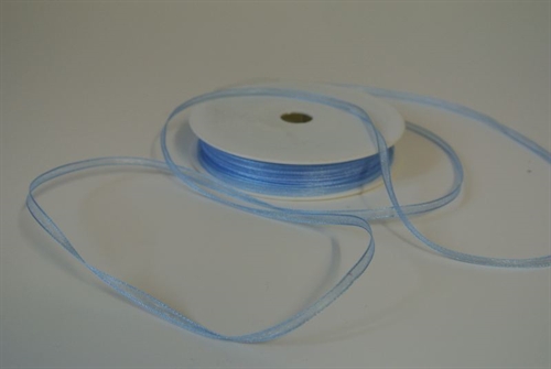 Band 50m/ 03mm, Organza, hblau Band 50m/ 03mm, Organza, hblau