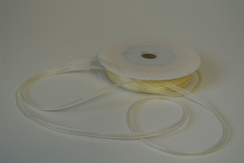 Band 50m/ 03mm, Organza, cream Band 50m/ 03mm, Organza, cream