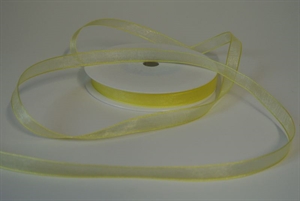 Band 50m/ 09mm, Organza, hgelb Band 50m/ 09mm, Organza, hgelb
