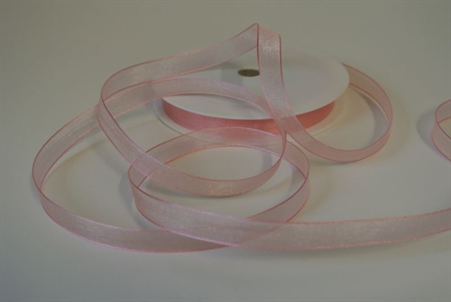 Band 50m/ 09mm, Organza, rosa Band 50m/ 09mm, Organza, rosa