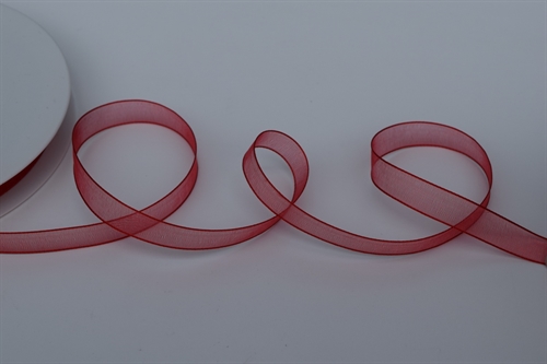 Band 50m/ 09mm, Organza, rot Band 50m/ 09mm, Organza, rot