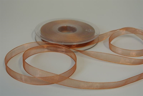 Band 50m/ 09mm, Organza, hbraun Band 50m/ 09mm, Organza, hbraun