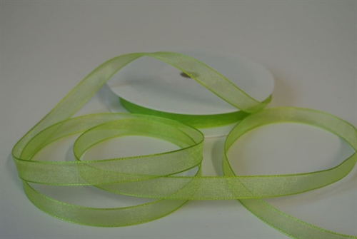 Band 50m/ 09mm, Organza, pastellgrün Band 50m/ 09mm, Organza, pastellgrün