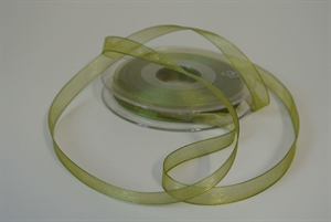 Band 50m/ 09mm, Organza, olive Band 50m/ 09mm, Organza, olive