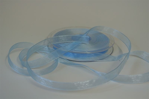 Band 25m/ 09mm, Organza, hblau Band 25m/ 09mm, Organza, hblau
