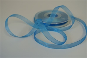 Band 50m/ 09mm, Organza, blau Band 50m/ 09mm, Organza, blau