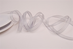 Band 50m/ 09mm, Organza, grau Band 50m/ 09mm, Organza, grau