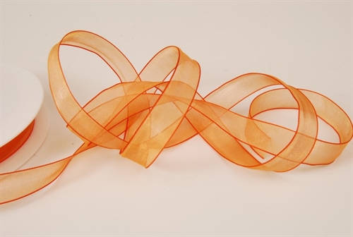 Band 50m/ 15mm, Organza, mandarin Band 50m/ 15mm, Organza, mandarin