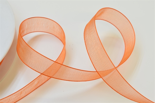 Band 50m/ 15mm, Organza, orange Band 50m/ 15mm, Organza, orange