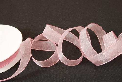 Band 50m/ 15mm, Organza, rosa Band 50m/ 15mm, Organza, rosa