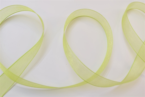 Band 50m/ 15mm, Organza, lindengrün Band 50m/ 15mm, Organza, lindengrün