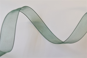 Band 50m/ 15mm, Organza, dgrün Band 50m/ 15mm, Organza, dgrün