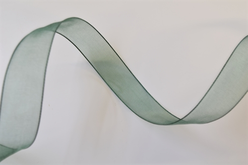 Band 50m/ 15mm, Organza, dgrün Band 50m/ 15mm, Organza, dgrün