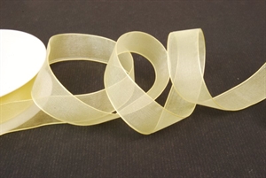 Band 50m/ 25mm, Organza, hgelb Band 50m/ 25mm, Organza, hgelb