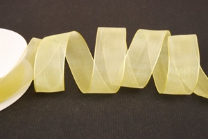 Band 50m/ 25mm, Organza, cgelb Band 50m/ 25mm, Organza, cgelb