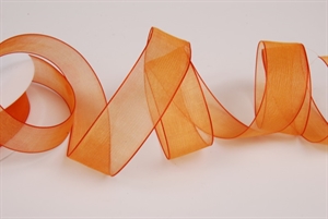 Band 50m/ 25mm, Organza, mandarin Band 50m/ 25mm, Organza, mandarin