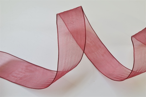 Band 50m/ 25mm, Organza, aubergine Band 50m/ 25mm, Organza, aubergine