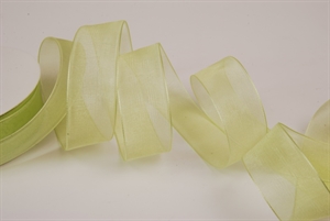 Band 50m/ 25mm, Organza, hgrün Band 50m/ 25mm, Organza, hgrün
