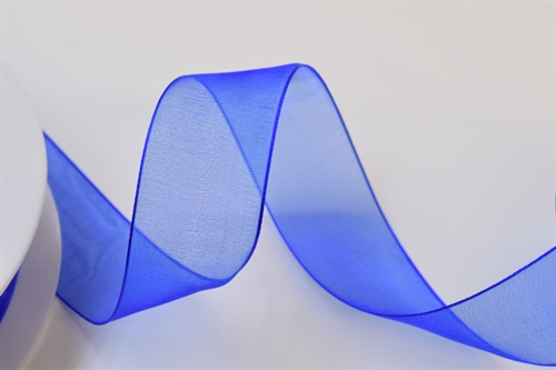 Band 50m/ 25mm, Organza, royalblau Band 50m/ 25mm, Organza, royalblau