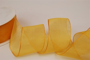 Band 50m/ 40mm, Organza, sonnengelb Band 50m/ 40mm, Organza, sonnengelb
