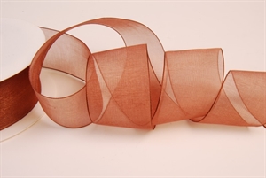 Band 50m/ 40mm, Organza, braun Band 50m/ 40mm, Organza, braun