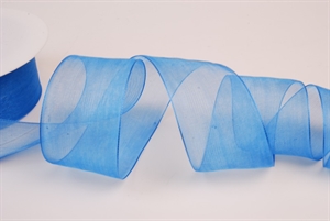 Band 50m/ 40mm, Organza, hblau Band 50m/ 40mm, Organza, hblau