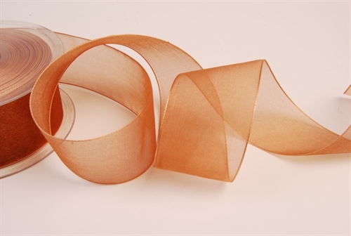 Band 50m/ 40mm, Organza, hbraun Band 50m/ 40mm, Organza, hbraun