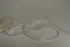 Band 25m/ 10mm, Organza d-face Satin, cream Band 25m/ 10mm, Organza d-face Satin, cream